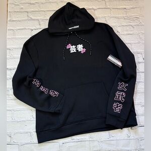 NWT RGSTR Female Warrior Hoodie in Black